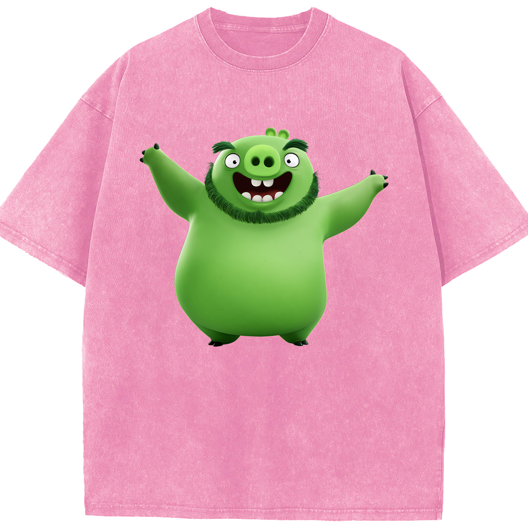 （画像用） Angry Birds アングリーバード 綿100% ヴィンテージ風 半袖Tシャツ（フロントプリント）